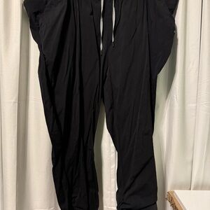 Torrid Black Joggers with Gray Drawstring